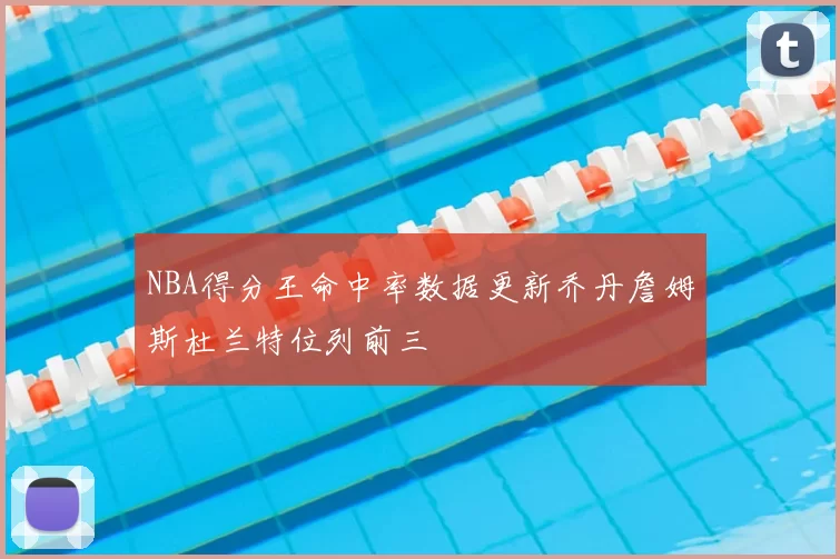 NBA得分王命中率数据更新乔丹詹姆斯杜兰特位列前三