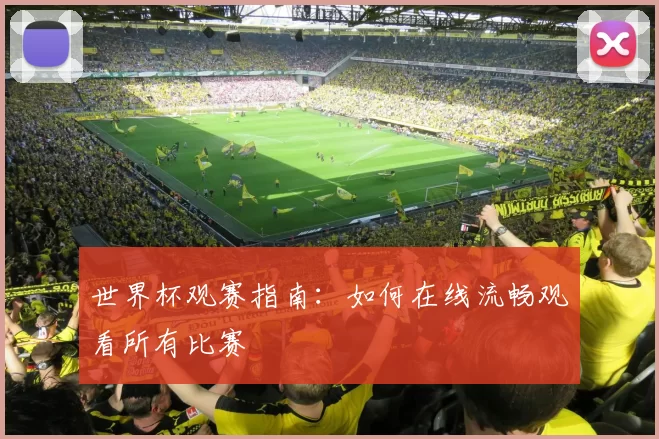 世界杯观赛指南：如何在线流畅观看所有比赛